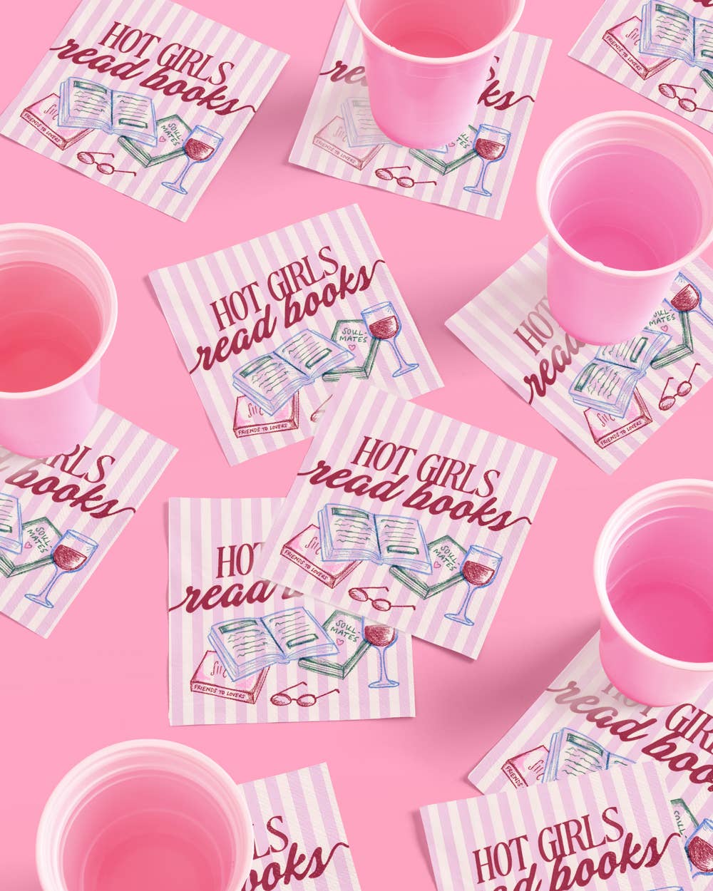 Hot Girls Book Club Napkins