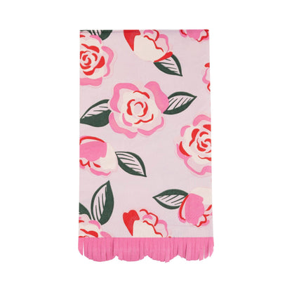 Roses Scalloped Dinner Napkin