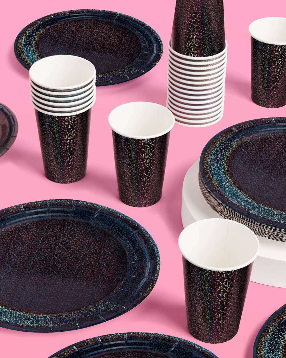 Black Shimmer Cups