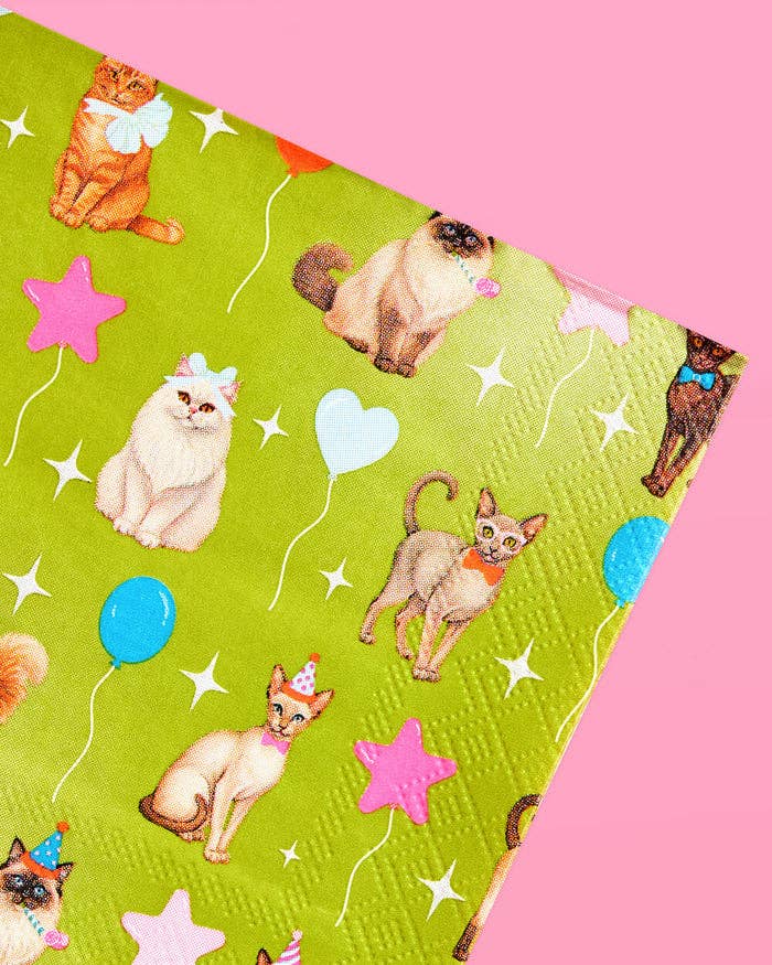 Cat Party Dinner Napkins