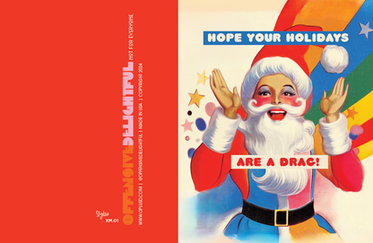 DRAG CHRISTMAS gay holiday card