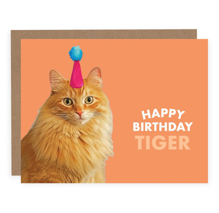 Happy Birthday Tiger Card