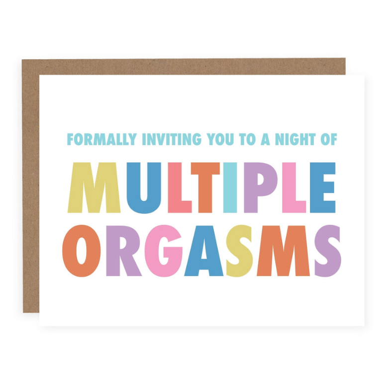 Night of Multiple Orgasms Card