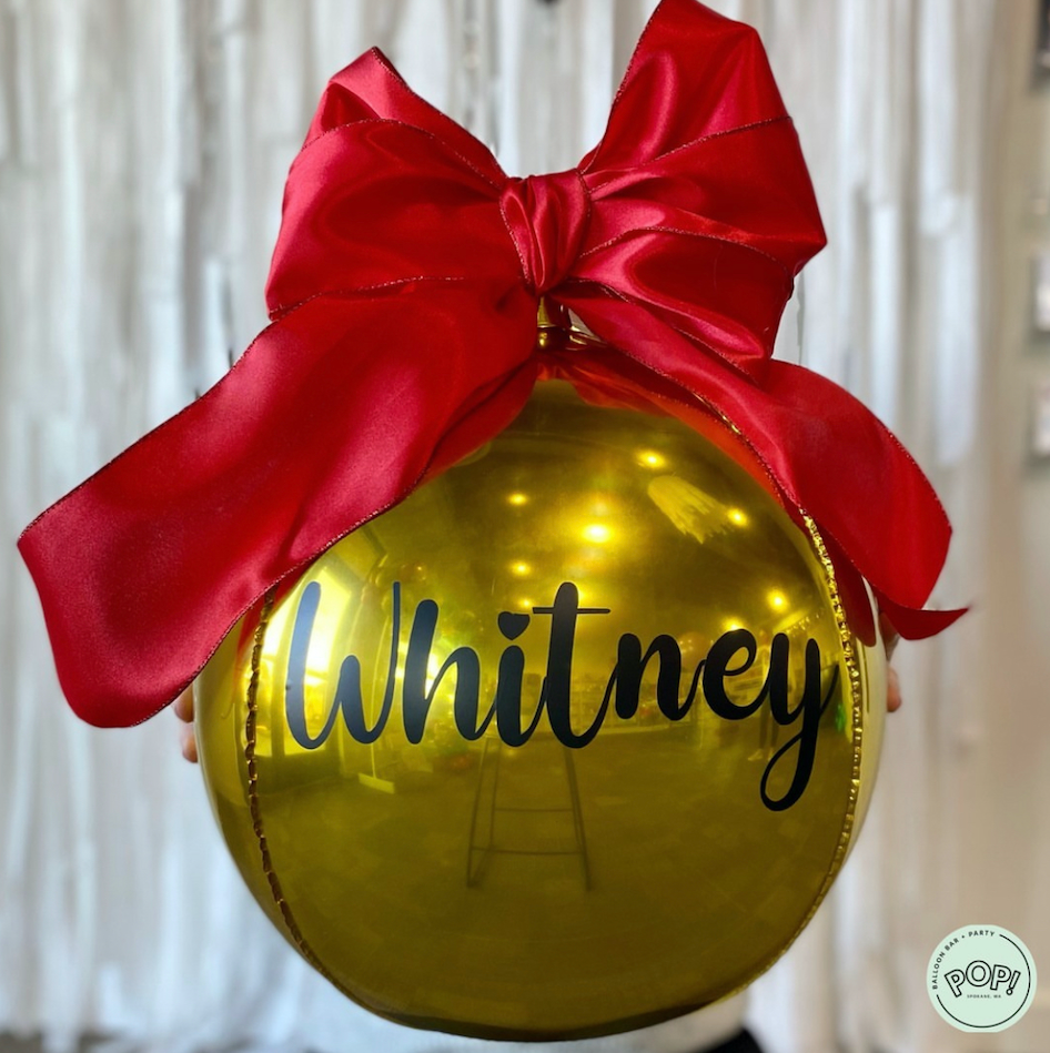 Oversized Hanging Name Ornament