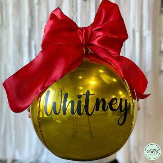 Oversized Hanging Name Ornament