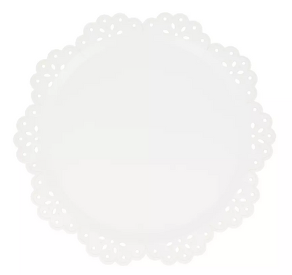 Broderie Anglaise Lace White Side Plates