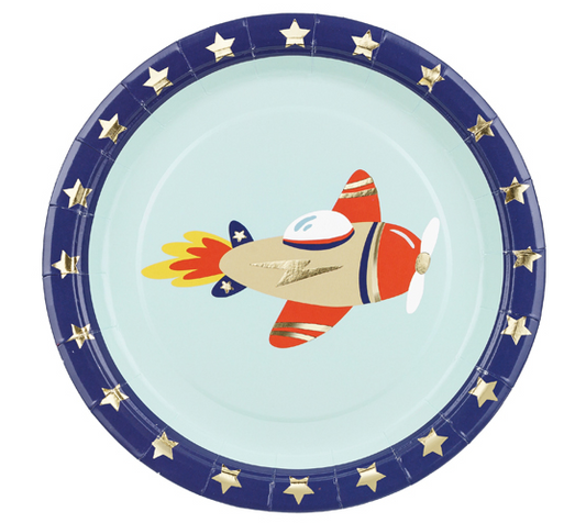 Airplane Paper Plates