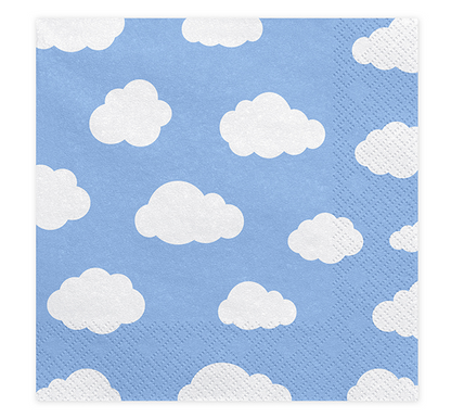 Little Plane Blue Sky Napkins