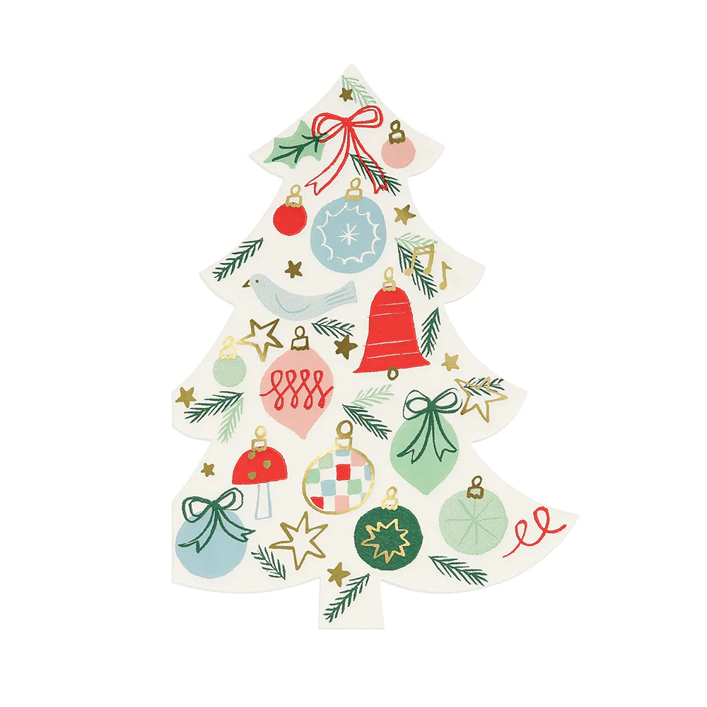 Festive Pattern Tree Napkins