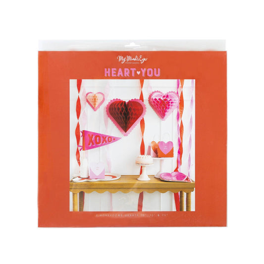 Heart You Honeycomb Hanging Hearts