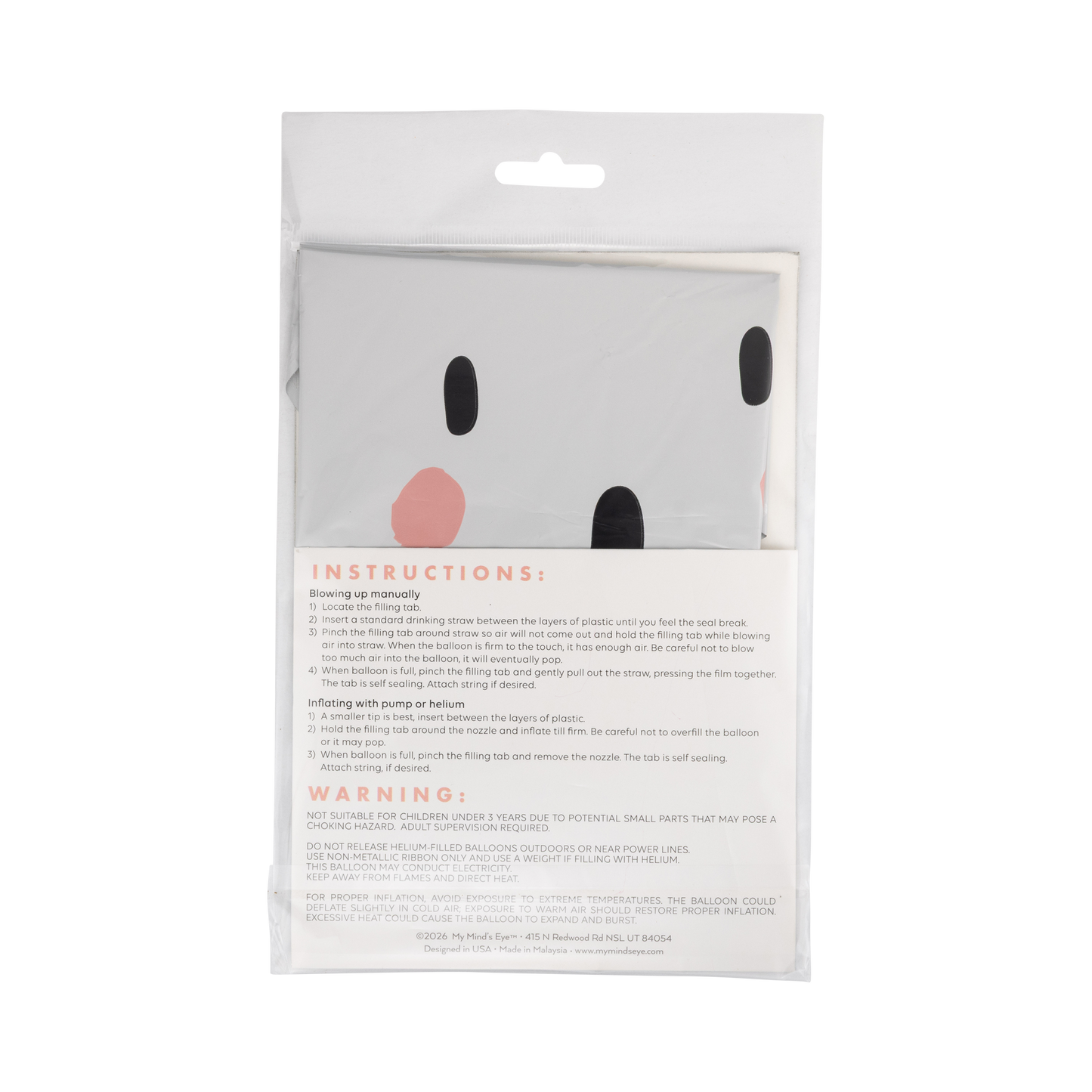 Booquette Ghost Mylar Balloon