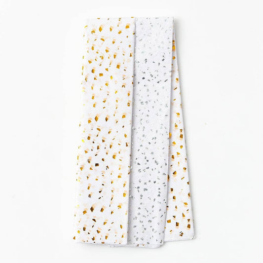 Silver & Gold Fleck Tissue Paper Set