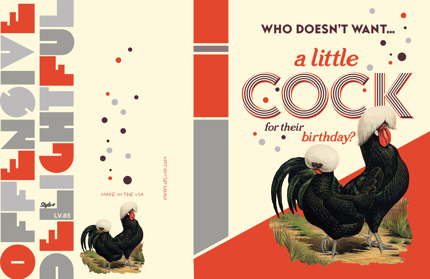 Little Cock Birthday Card