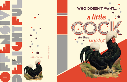 Little Cock Birthday Card