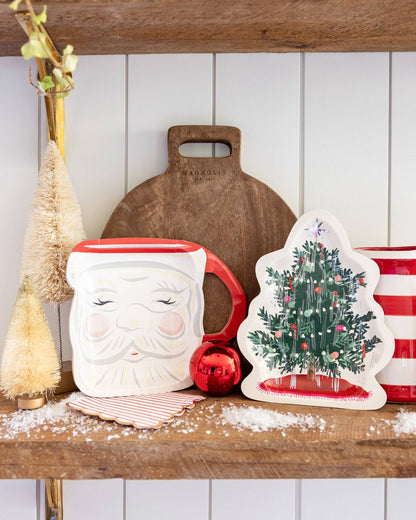 Tinsel and Baubles Christmas Tree Plate