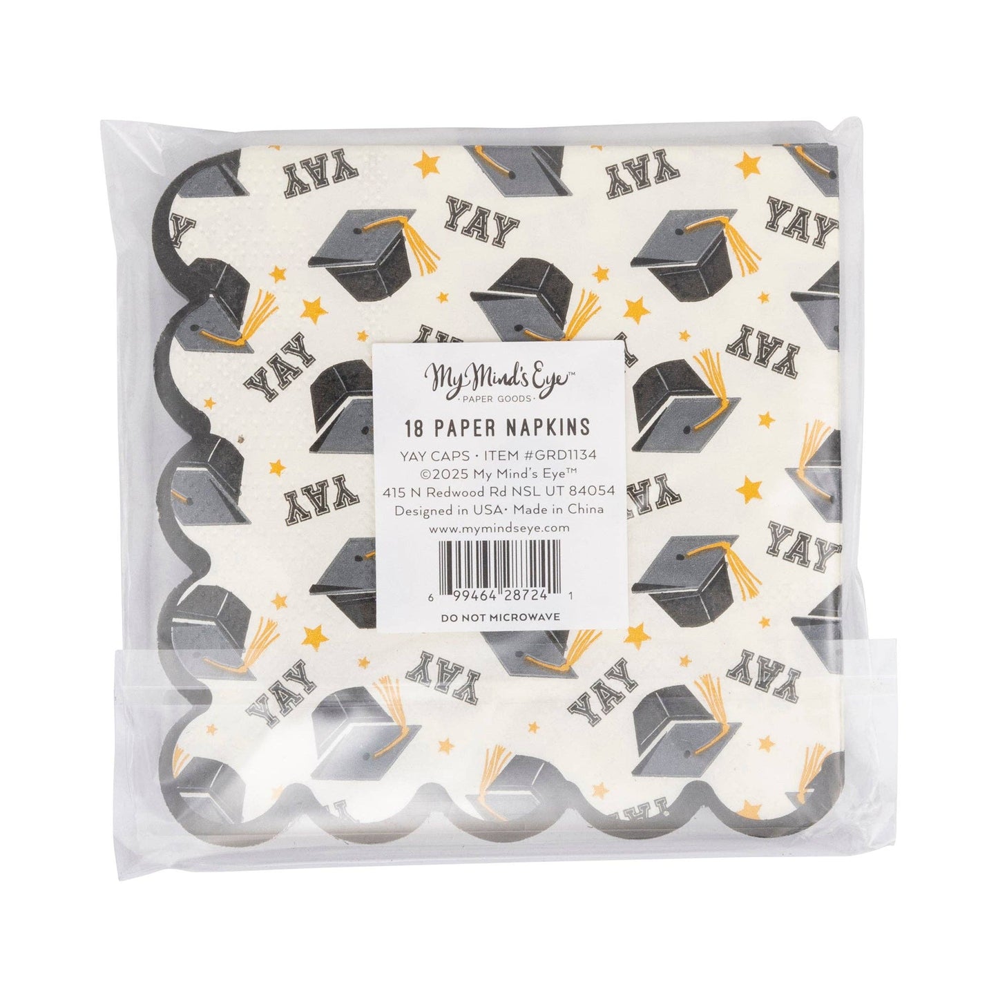 Yay Cap Pattern Cocktail Napkin
