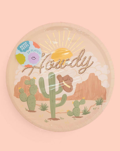 Western Rodeo Paper Plates