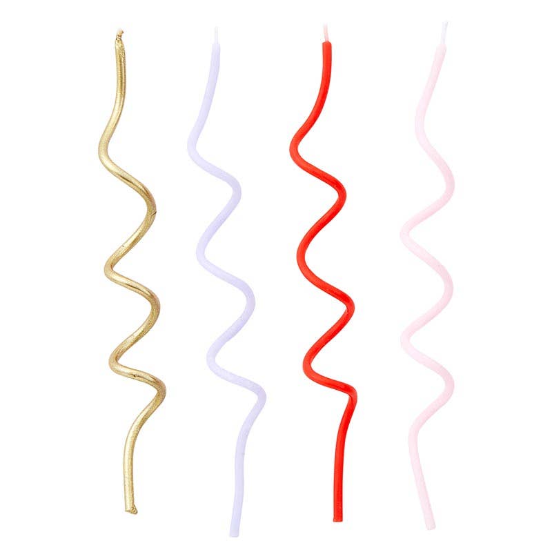 Mod Party Swirl Cake Candles