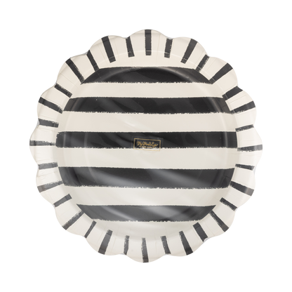 Halloween Sketchy Stripes 11" Plate