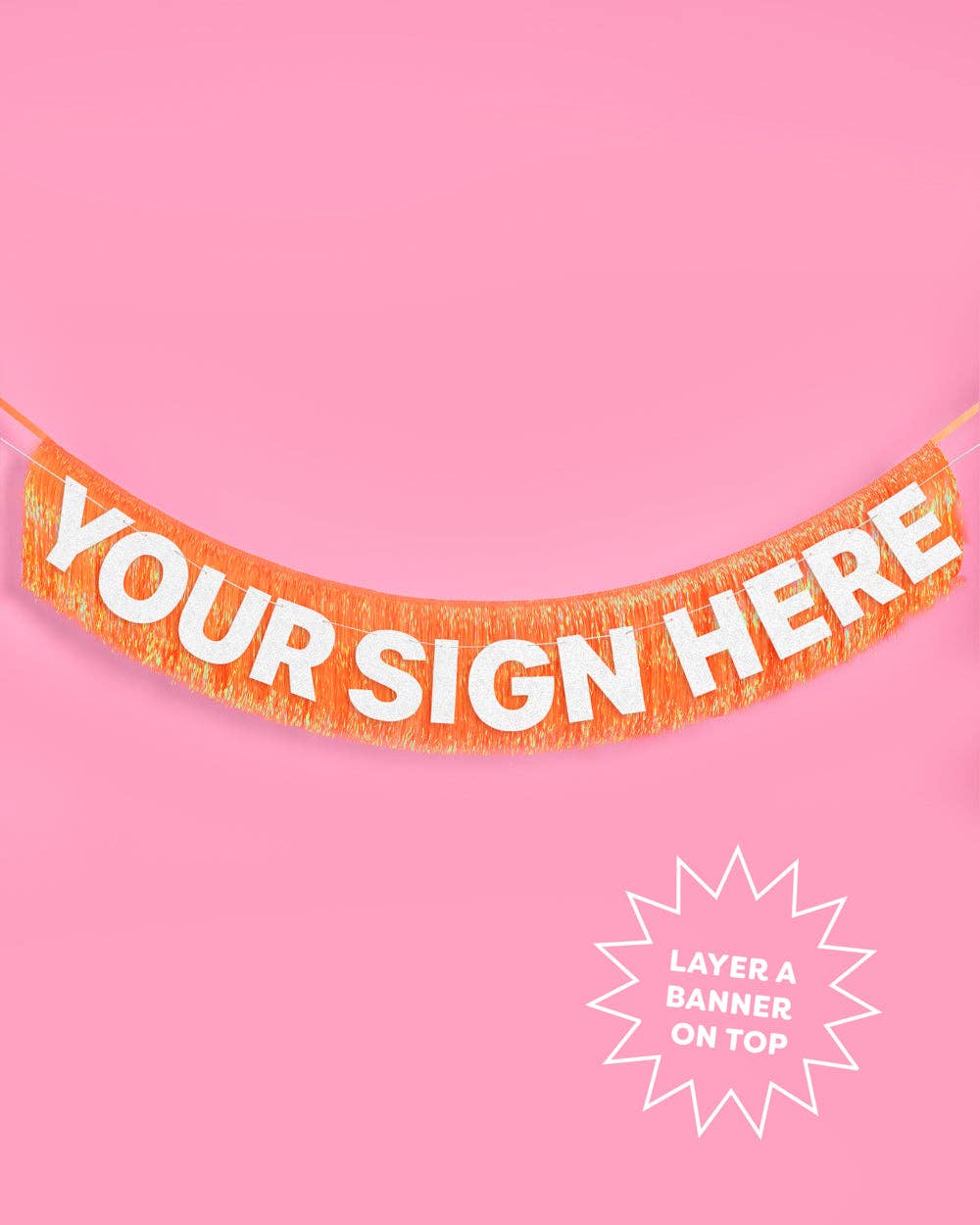 Orange Fringe Banner