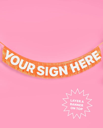 Orange Fringe Banner