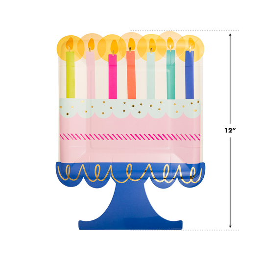 Birthday Cake Shaped Paper Plate