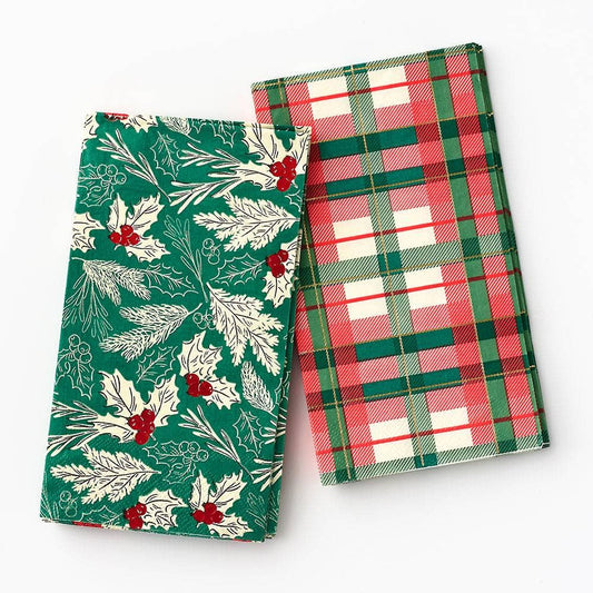 Holiday Plaid Guest Napkin