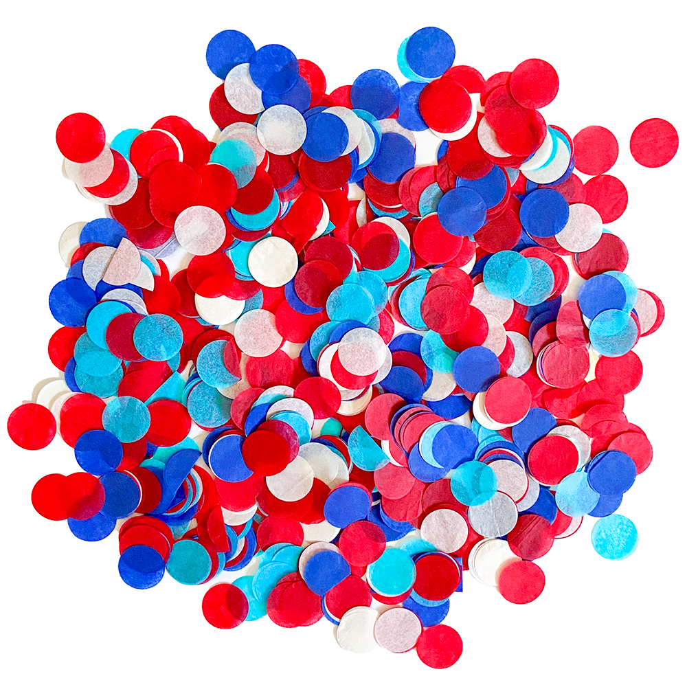 Paperboy - Confetti - Red, White & Blue