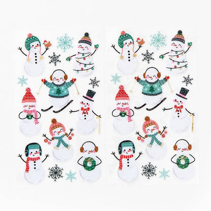 Winter Snowman Stickers