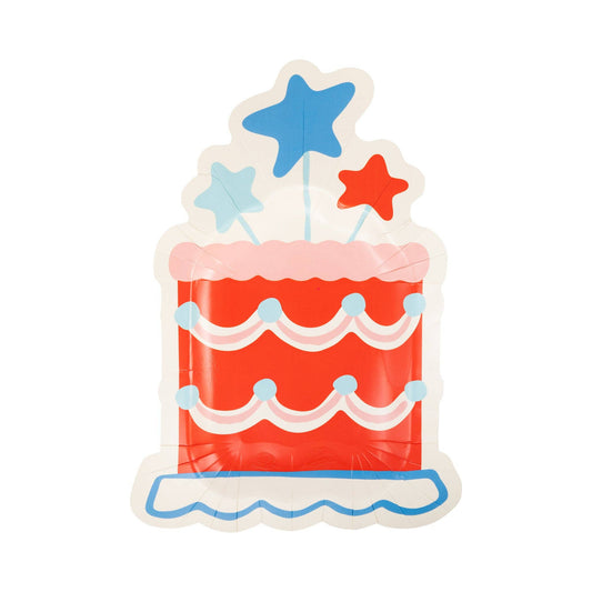 Summer Cake Shaped 11" Paper Plate