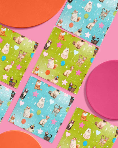 Cat Party Dinner Napkins