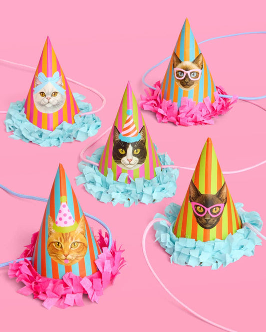 Cat Mini Party Hats