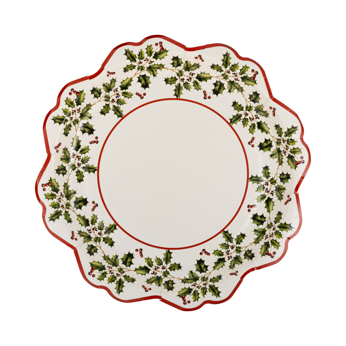 Holly Ivy Shaped Plate