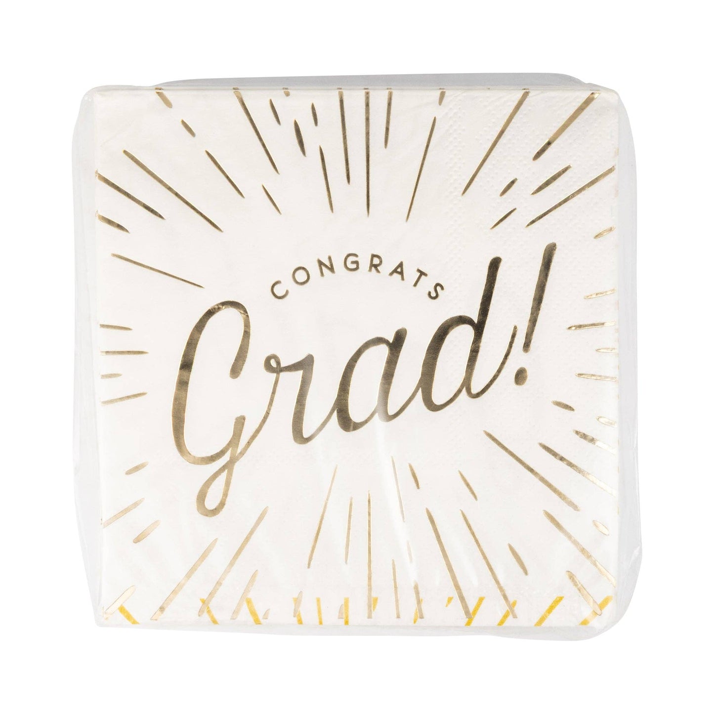 Foiled Congrats Grad Cocktail Napkin