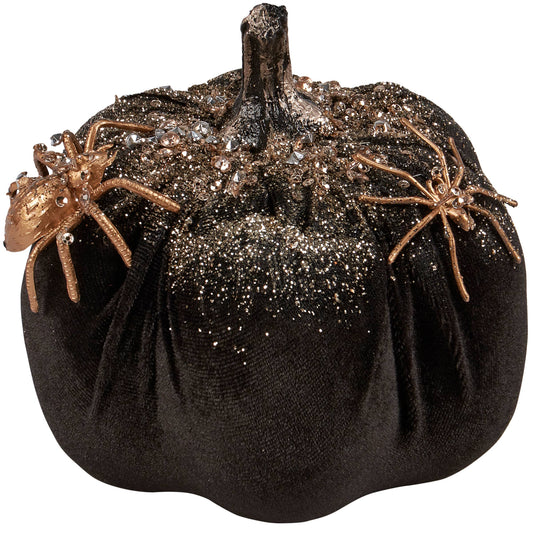 Glitter Spider Pumpkin