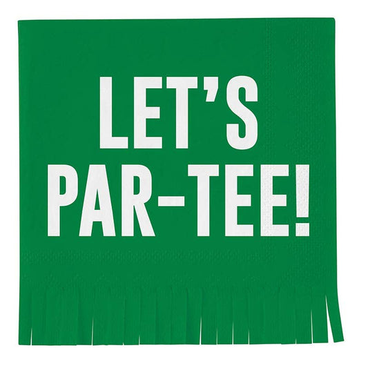 Beverage Napkin - Let's Par-Tee