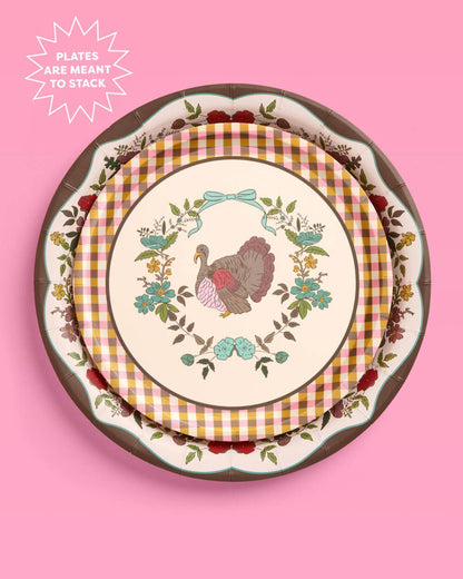 Give Thanks Thanksgiving Plate Sets