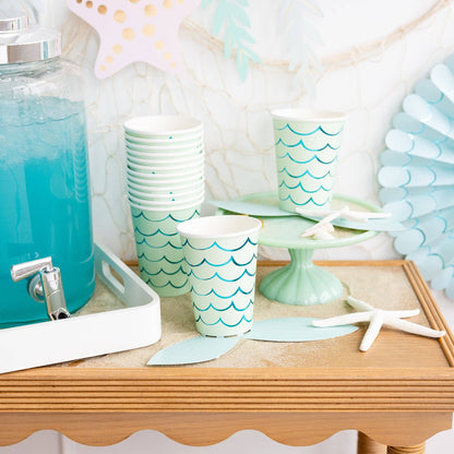 Mermaid Tail Paper Party Cups