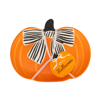 Pumpkin Bamboo Plates Set - 4