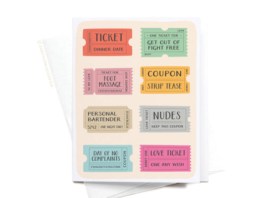 Love Coupons Greeting Card
