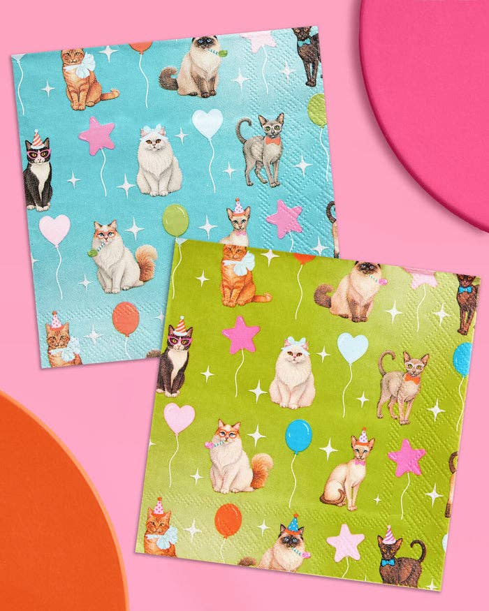 Cat Party Dinner Napkins