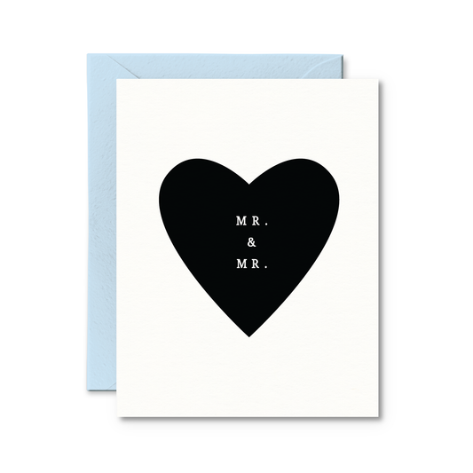 Mr & Mr Gay Wedding Card