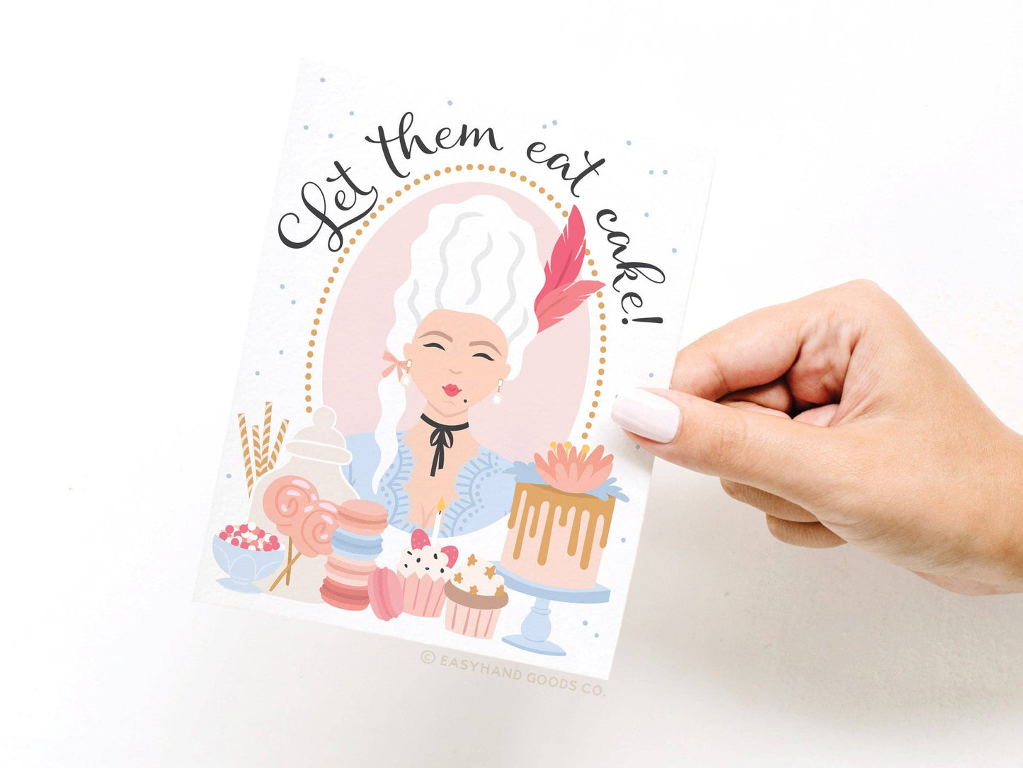 Let Them Eat Cake Marie Antoinette Greeting Card