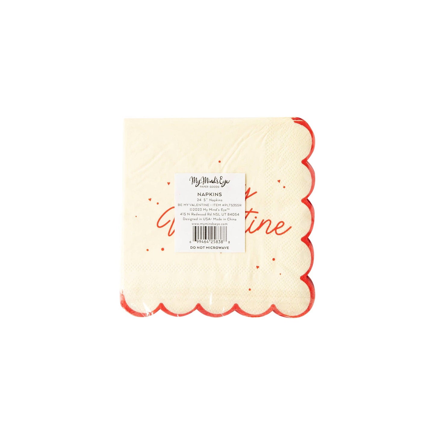 Be My Valentine  Cocktail Napkin