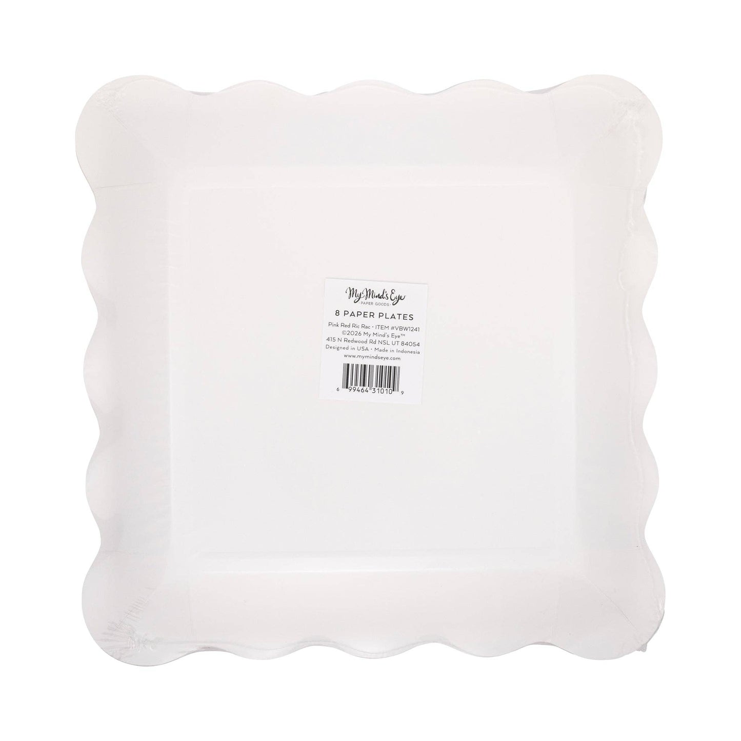 Pink and Red Ric-Rac Plate