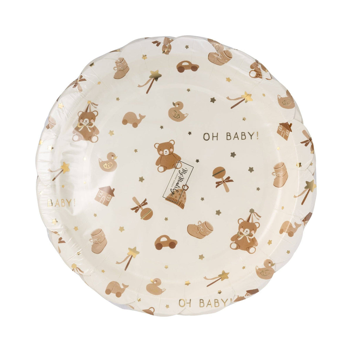 Teddy Bear Baby Pattern Plate