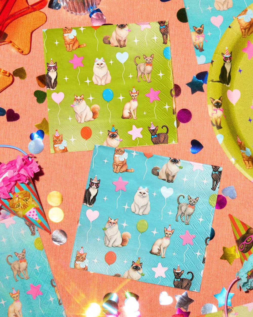 Cat Party Dinner Napkins