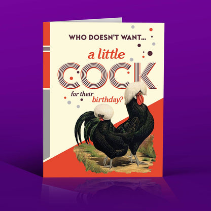 Little Cock Birthday Card