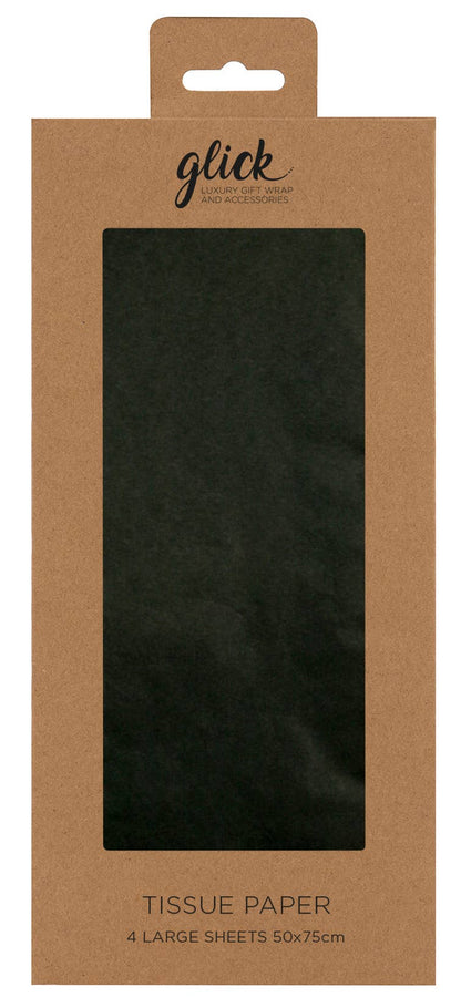 TISSUE - PLAIN BLACK