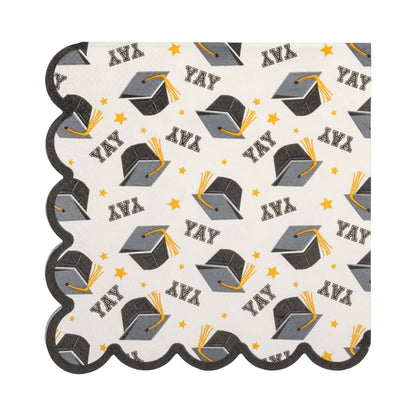 Yay Cap Pattern Cocktail Napkin